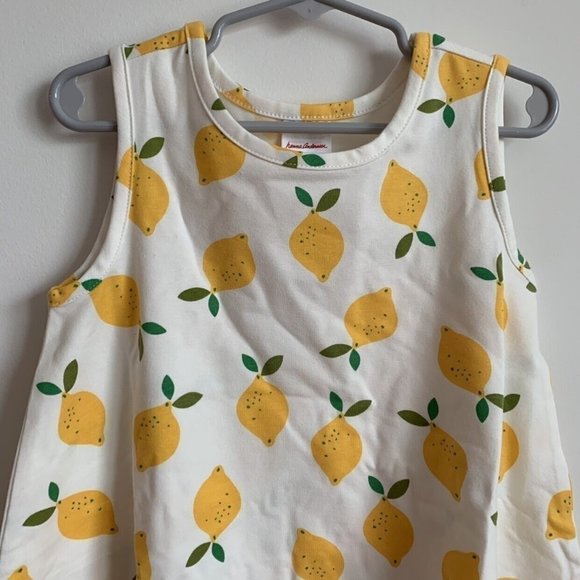 NWT Hanna Andersson Dress Lemonade In White 6-7 Years - Picture 3 of 7